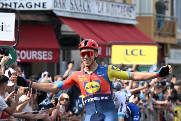 09-06-2025 Criterium Du Dauphine Libere; Tappa 02 Premilhat - Issoire; 2025, Lidl - Trek; Milan, Jonathan; Issoire; 