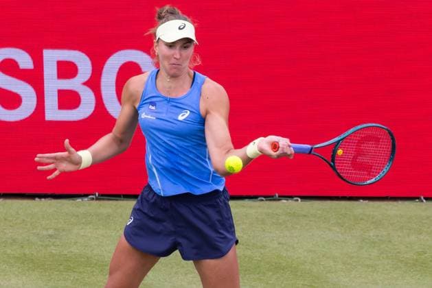 Tennis - 2025 WTA, Tennis Damen HSBC Championships - Round One - P. Kvitova vs B. Haddad Maia - The Queens Club - Monday 9th June 2025 Beatriz Haddad Maia (BRA) in action Colorsport Daniel Bearham  csp_ten_quW_db_09062025_