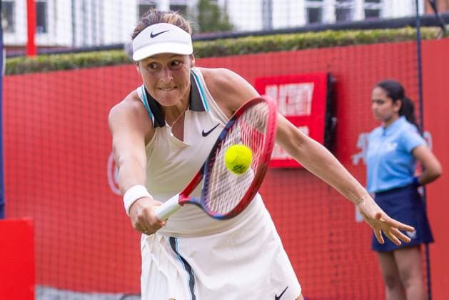 Tennis - 2025 WTA, Tennis Damen HSBC Championships - Round One - Tatjana Maria - The Queens Club - Monday 9th June 2025 Colorsport Daniel Bearham  csp_ten_quW_db_09062025_