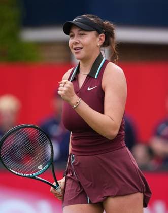 Amanda Anisimova (USA) during her round of 32 win at the WTA, Tennis Damen HSBC Championships at The Queen s Club, London, England on the 9 June 2025.  Copyright: xAndyxRowlandx PMI-6889-0005