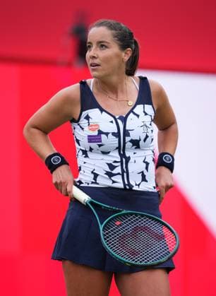 Jodie Barrage (GBR) during her round of 32 loss at the WTA, Tennis Damen HSBC Championships at The Queen s Club, London, England on the 9 June 2025.  Copyright: xAndyxRowlandx PMI-6889-0007