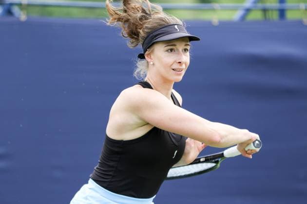 Ilkley Tennis Club, England, June 9th 2025: Valentina Ryser during the WTA, Tennis Damen 125 Lexus Ilkley Open match between Sayaka Ishii at Ilkley Tennis Club in Ilkley, England on June 9th 2025. (Sean Chandler SPP) Copyright: xSeanxChandlerx xSPPx spp-en-SeChSp-WTA 125 Lexus Ilkley Open - Sayaka Ishii v Valentina Ryser - Ilkley Tennis Club-22F5A3217