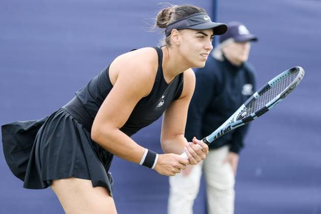 Ilkley Tennis Club, England, June 9th 2025: Ana Konjuh during the WTA, Tennis Damen 125 Lexus Ilkley Open match with Mingge Xu at Ilkley Tennis Club in Ilkley, England on June 9th 2025. (Sean Chandler SPP) Copyright: xSeanxChandlerx xSPPx spp-en-SeChSp-WTA 125 Lexus Ilkley Open - Ana Konjuh v Mingge Xu - Ilkley Tennis Club-62F5A3606