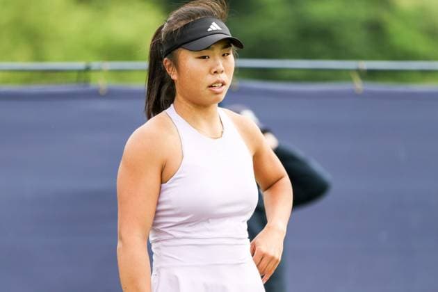 Ilkley Tennis Club, England, June 9th 2025: Mingge Xu during the WTA, Tennis Damen 125 Lexus Ilkley Open match with Ana Konjuh at Ilkley Tennis Club in Ilkley, England on June 9th 2025. (Sean Chandler SPP) Copyright: xSeanxChandlerx xSPPx spp-en-SeChSp-WTA 125 Lexus Ilkley Open - Ana Konjuh v Mingge Xu - Ilkley Tennis Club-82F5A3697