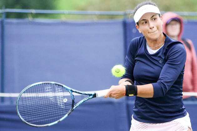 Ilkley Tennis Club, England, June 9th 2025: Lucrezia Stefanini during the WTA, Tennis Damen 125 Lexus Ilkley Open match with Viktorija Golubic at Ilkley Tennis Club in Ilkley, England on June 9th 2025. (Sean Chandler SPP) Copyright: xSeanxChandlerx xSPPx spp-en-SeChSp-WTA 125 Lexus Ilkley Open - Lucrezia Stefanini v Viktorija Golubic - Ilkley Tennis Club-72F5A4589