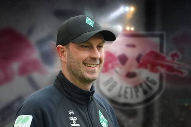 FOTOMONATGE Coach Ole WERNER is apparently a top candidate at RB Leipzig Stock photo single image,cropped single motif,portrait,portrait,portrait