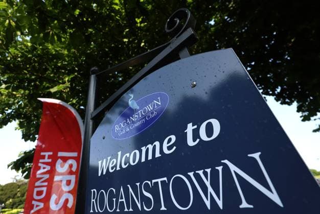 REPRO FREE *PRESS RELEASE NO REPRODUCTION FEE* EDITORIAL USE ONLY Golf Ireland ISPS Handa Irish G4D Open, Roganstown, Dublin 10 6 2025 ISPS Handa branding ISPS Handa branding 10 6 2025  Copyright: x INPHO JamesxCrombiex JCF29423