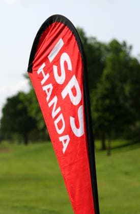REPRO FREE *PRESS RELEASE NO REPRODUCTION FEE* EDITORIAL USE ONLY Golf Ireland ISPS Handa Irish G4D Open, Roganstown, Dublin 10 6 2025 ISPS Handa branding ISPS Handa branding 10 6 2025  Copyright: x INPHO JamesxCrombiex JCR16553