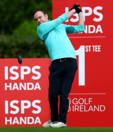 REPRO FREE *PRESS RELEASE NO REPRODUCTION FEE* EDITORIAL USE ONLY Golf Ireland ISPS Handa Irish G4D Open, Roganstown, Dublin 10 6 2025 Paul O™Kelly hits his drive on the 1st tee Paul O™Kelly hits his drive on the 1st tee 10 6 2025  Copyright: x INPHO JamesxCrombiex JCR16873
