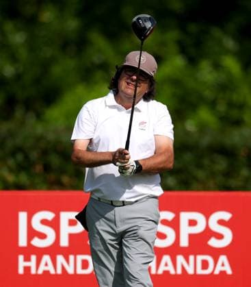 REPRO FREE *PRESS RELEASE NO REPRODUCTION FEE* EDITORIAL USE ONLY Golf Ireland ISPS Handa Irish G4D Open, Roganstown, Dublin 10 6 2025 Francisco Javier Rubio takes his tee on the 1st hole Francisco Javier Rubio takes his tee on the 1st hole 10 6 2025  Copyright: x INPHO JamesxCrombiex JCR17490