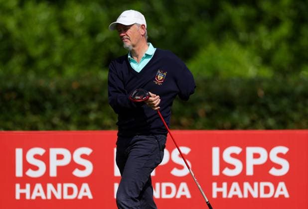 REPRO FREE *PRESS RELEASE NO REPRODUCTION FEE* EDITORIAL USE ONLY Golf Ireland ISPS Handa Irish G4D Open, Roganstown, Dublin 10 6 2025 Brendan Swan takes his tee on the 1st hole Brendan Swan takes his tee on the 1st hole 10 6 2025  Copyright: x INPHO JamesxCrombiex JCR17575
