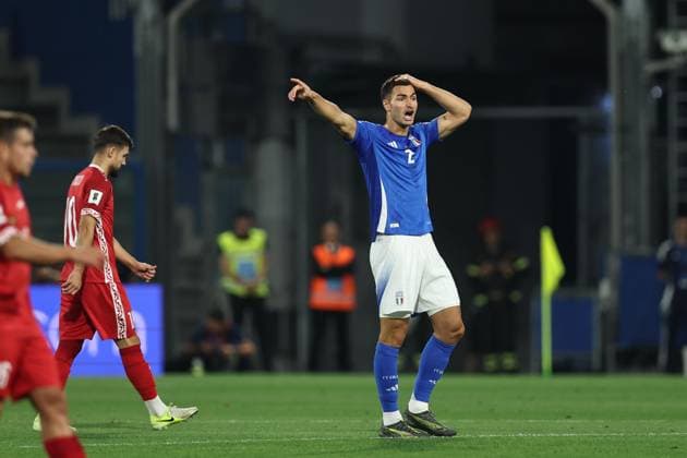 Diego Coppola (Italy) ;during the FIFA World Cup, WM, Weltmeisterschaft, Fussball Qualifier 2028 match between Italy 2-0 Moldova at Mapei Stadium on June 9, 2025 in Reggio Emilia, Italy. Noxthirdxpartyxsales  (294453268)