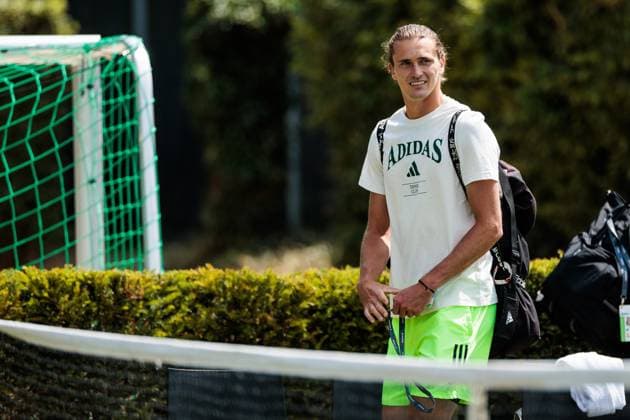 BOSS OPEN ATP250 10 06 2025 Alexander Zverev GER trains, Training BOSS OPEN ATP250 Stuttgart, Tennisclub Weissenhof on 10 06 2025 Copyright: xBEAUTIFULxSPORTS Wunderlx
