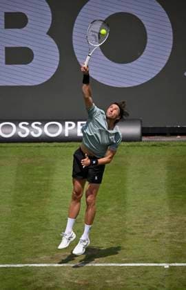 Arthur Rinderknech Action Serve Tennis Men BOSS Open ATP 250 Stuttgart 2025 Weissenhof BOSS Open ATP 250 Stuttgart 2025