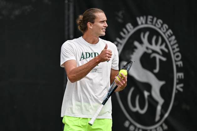 Alexander Zverev GER during training 10 06 2025 Tennis BOSS OPEN ATP 250, TC Weissenhof, Stuttgart, Copyright: xpepphotox xHorstxMauelshagenx pep00321, pep_20250610_hm_57595