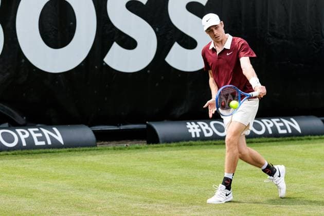 BOSS OPEN ATP250 10 06 2025 Denis Shapovalov CAN in match against Arthur Rinderknech FRA BOSS OPEN ATP250 Stuttgart, Tennisclub Weissenhof on 10 06 2025 Copyright: xBEAUTIFULxSPORTS Wunderlx