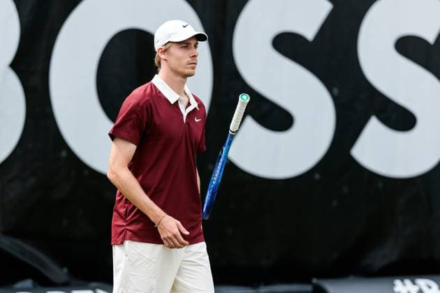 BOSS OPEN ATP250 10 06 2025 Denis Shapovalov CAN in match against Arthur Rinderknech FRA BOSS OPEN ATP250 Stuttgart, Tennisclub Weissenhof on 10 06 2025 Copyright: xBEAUTIFULxSPORTS Wunderlx