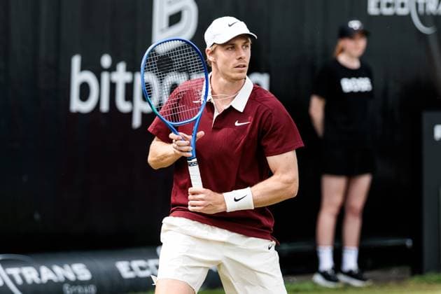 BOSS OPEN ATP250 10 06 2025 Denis Shapovalov CAN in match against Arthur Rinderknech FRA BOSS OPEN ATP250 Stuttgart, Tennisclub Weissenhof on 10 06 2025 Copyright: xBEAUTIFULxSPORTS Wunderlx