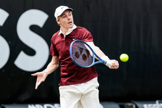 BOSS OPEN ATP250 10 06 2025 Denis Shapovalov CAN in match against Arthur Rinderknech FRA BOSS OPEN ATP250 Stuttgart, Tennisclub Weissenhof on 10 06 2025 Copyright: xBEAUTIFULxSPORTS Wunderlx