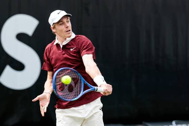 BOSS OPEN ATP250 10 06 2025 Denis Shapovalov CAN in match against Arthur Rinderknech FRA BOSS OPEN ATP250 Stuttgart, Tennisclub Weissenhof on 10 06 2025 Copyright: xBEAUTIFULxSPORTS Wunderlx