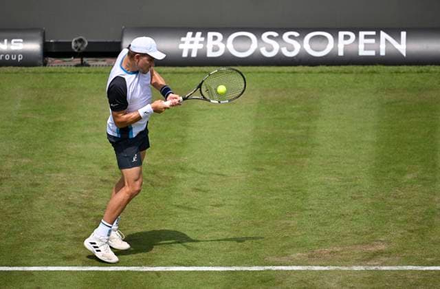 James Duckworth AUS Action Tennis Men BOSS Open ATP 250 Stuttgart 2025 Weissenhof BOSS Open ATP 250 Stuttgart 2025