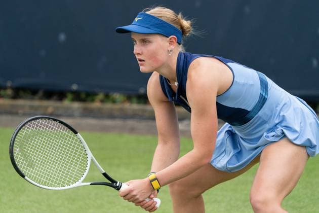 2025-06-10 2025 Libema Open Grass Court Championships Autotron ROSMALEN, NETHERLANDS - JUNE 10: Suzan Lamens of The Netherlands during the 2025 Libema Open Grass Court Championships at Autotron on June 10, 2025 in Rosmalen, Netherlands. Rosmalen Autotron Netherlands Content not available for redistribution in The Netherlands directly or indirectly through any third parties. Copyright: xMarleenxFouchierx