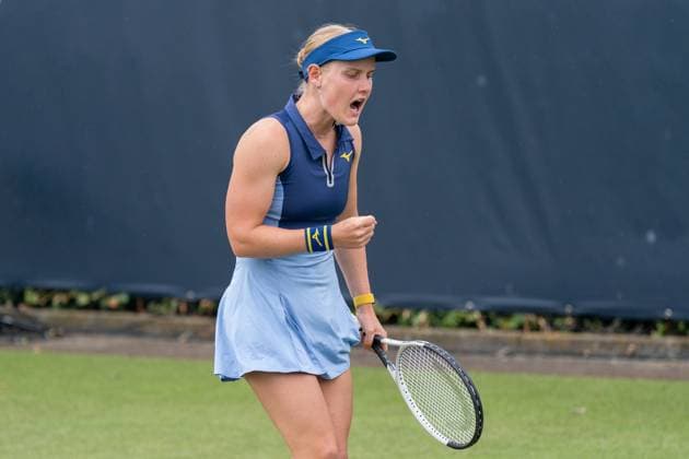 2025-06-10 2025 Libema Open Grass Court Championships Autotron ROSMALEN, NETHERLANDS - JUNE 10: Suzan Lamens of The Netherlands during the 2025 Libema Open Grass Court Championships at Autotron on June 10, 2025 in Rosmalen, Netherlands. Rosmalen Autotron Netherlands Content not available for redistribution in The Netherlands directly or indirectly through any third parties. Copyright: xMarleenxFouchierx