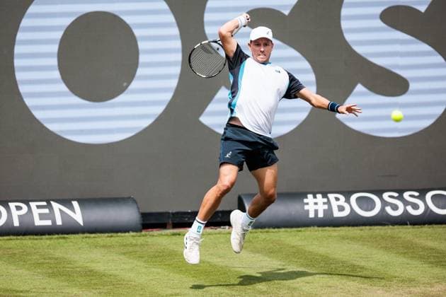 BOSS OPEN ATP250 10 06 2025 James Duckworth AUS in match against Justin Engel GER BOSS OPEN ATP250 Stuttgart, Tennisclub Weissenhof on 10 06 2025 Copyright: xBEAUTIFULxSPORTS Wunderlx
