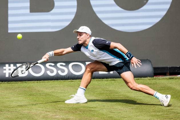 BOSS OPEN ATP250 10 06 2025 James Duckworth AUS in match against Justin Engel GER BOSS OPEN ATP250 Stuttgart, Tennisclub Weissenhof on 10 06 2025 Copyright: xBEAUTIFULxSPORTS Wunderlx