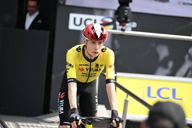10-06-2025 Criterium Du Dauphine Libere; Tappa 03 Brioude - Charantonnay; 2025, Visma - Lease A Bike; Vingegaard, Jonas; Brioude; 