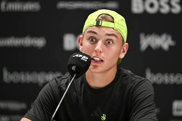 Justin Engel GER in an interview 10 06 2025 Tennis BOSS OPEN ATP 250, TC Weissenhof, Stuttgart, Copyright: xpepphotox xHorstxMauelshagenx pep00321, pep_20250610_hm_58502