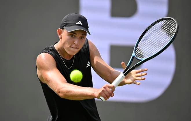 Justin Engel GER Action Tennis Men BOSS Open ATP 250 Stuttgart 2025 Weissenhof BOSS Open ATP 250 Stuttgart 2025