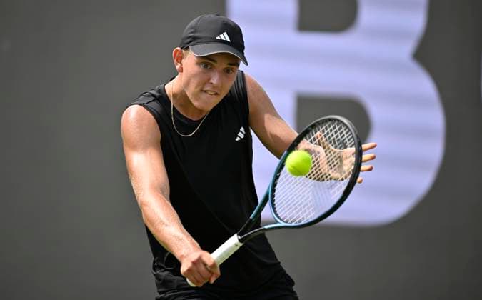 Justin Engel GER Action Tennis Men BOSS Open ATP 250 Stuttgart 2025 Weissenhof BOSS Open ATP 250 Stuttgart 2025