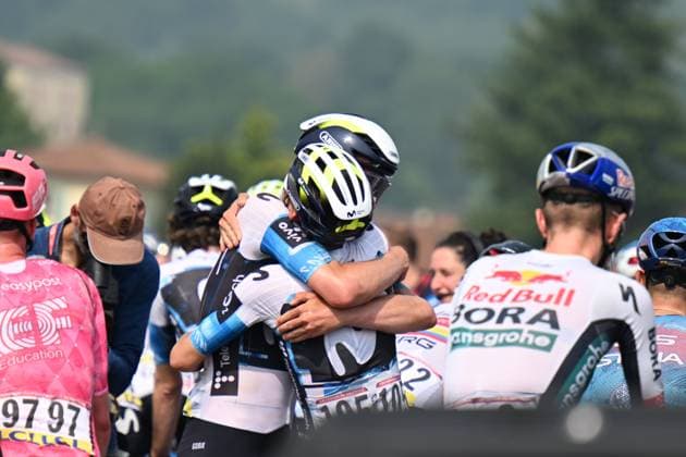 10-06-2025 Criterium Du Dauphine Libere; Tappa 03 Brioude - Charantonnay; 2025, Movistar; Romeo Abad, Ivan; Charantonnay; 