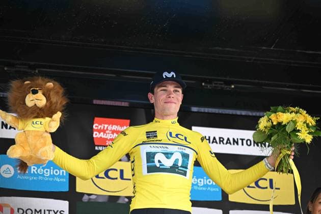 10-06-2025 Criterium Du Dauphine Libere; Tappa 03 Brioude - Charantonnay; 2025, Movistar; Romeo Abad, Ivan; Charantonnay; 