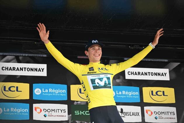 10-06-2025 Criterium Du Dauphine Libere; Tappa 03 Brioude - Charantonnay; 2025, Movistar; Romeo Abad, Ivan; Charantonnay; 