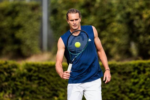 Tennis, ATP tournament in Stuttgart, Alexander Zverev training
