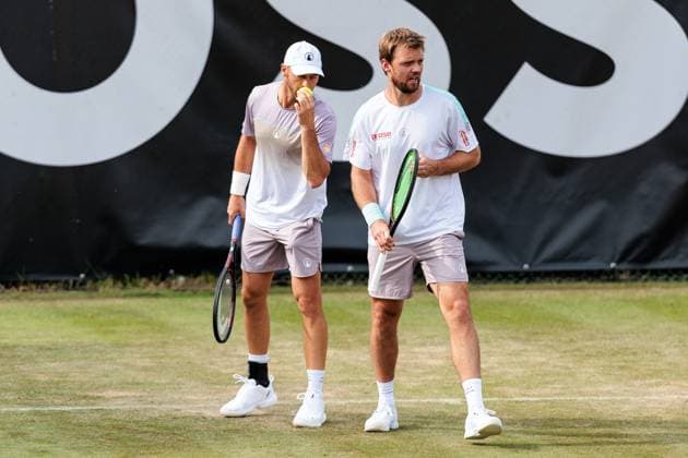 BOSS OPEN ATP250 10 06 2025 Kevin Krawietz GER and Tim Pütz GER in doubles against Matteo Arnaldi ITA and Lorenzo Sonego ITA BOSS OPEN ATP250 Stuttgart, Tennisclub Weissenhof on 10 06 2025 Copyright: xBEAUTIFULxSPORTS Wunderlx