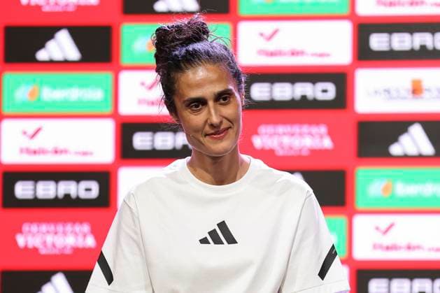 June 10, 2025, Las Rozas, Madrid, SPAIN: Montse Tome, head coach of Spain, attends during the act to give her list of called-up players for Spain Women Team to play the Women s European Football Championship at Ciudad del Futbol on June 10, 2025, in Las Rozas, Madrid, Spain. Las Rozas SPAIN - ZUMAa181 20250610_zaa_a181_028 Copyright: xIrinaxR.xHipolitox