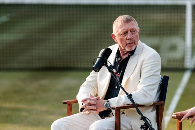 BOSS OPEN ATP250 10 06 2025 Boris Becker during the live recording of the Boris Becker Andrea Petrovic Podcast BOSS OPEN ATP250 Stuttgart, Tennisclub Weissenhof on 10 06 2025 Copyright: xBEAUTIFULxSPORTS Wunderlx