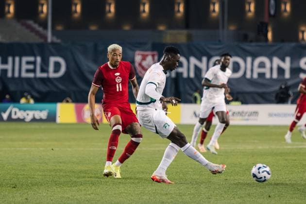 Toronto, Ontario, Canada, Jun 10th 2025 Ivory Coast players in action during the Canadian Shield International Friendly, Länderspiel, Nationalmannschaft game between Canada and Ivory Coast at BMO Field in Toronto, Canada (EDITORIAL USAGE ONLY). (Curtis Wong SPP) Copyright: xCurtisxWongx xSPPx spp-en-CuWoSp-2025-06-10 Canada v Ivory Coast-42