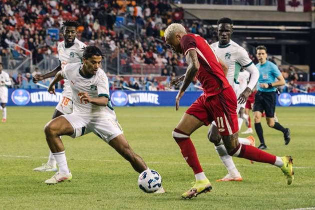 Football, International match, Canada - Ivory Coast