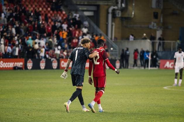 Toronto, Ontario, Canada, Jun 10th 2025 Penalty shoot out during the Canadian Shield International Friendly, Länderspiel, Nationalmannschaft game between Canada and Ivory Coast at BMO Field in Toronto, Canada (EDITORIAL USAGE ONLY). (Curtis Wong SPP) Copyright: xCurtisxWongx xSPPx spp-en-CuWoSp-2025-06-10 Canada v Ivory Coast-76