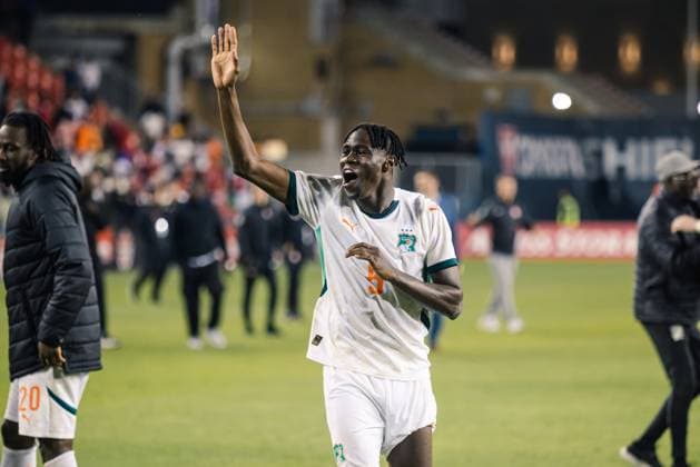 Toronto, Ontario, Canada, Jun 10th 2025 Ivory Coast celebrates victory during the Canadian Shield International Friendly, Länderspiel, Nationalmannschaft game between Canada and Ivory Coast at BMO Field in Toronto, Canada (EDITORIAL USAGE ONLY). (Curtis Wong SPP)  Copyright: xCurtisxWongx xSPPx spp-en-CuWoSp-2025-06-10 Canada v Ivory Coast-89
