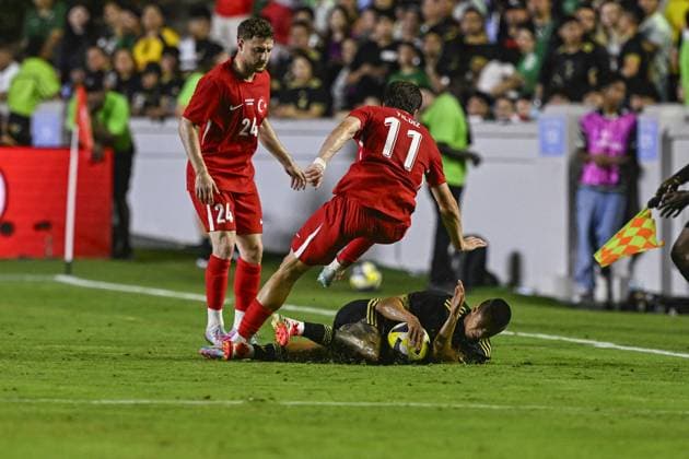 Turkiye v Mexico - Friendlies NORTH CAROLINA, UNITED STATES - JUNE 10: Kenan Yildiz of Turkiye in action during the friendly match between Turkiye and Mexico at Kenan Memorial Stadium at Chapel Hill, North Carolina, United States on June 10, 2025. Celal Gunes Anadolu North Carolina United States. Editorial use only. Please get in touch for any other usage.  Copyright: x2025xAnadoluxCelalxGunesx