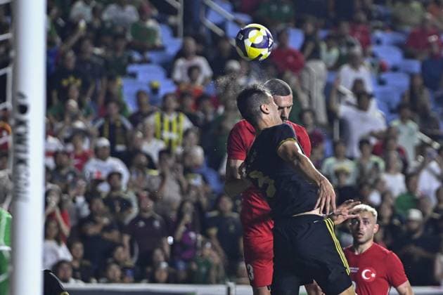 Turkiye v Mexico - Friendlies NORTH CAROLINA, UNITED STATES - JUNE 10: Merih Demiral (3) of Turkiye in action during the friendly match between Turkiye and Mexico at Kenan Memorial Stadium at Chapel Hill, North Carolina, United States on June 10, 2025. Celal Gunes Anadolu North Carolina United States. Editorial use only. Please get in touch for any other usage.  Copyright: x2025xAnadoluxCelalxGunesx