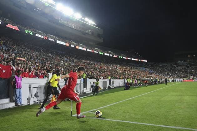 Turkiye v Mexico - friendly match NORTH CAROLINA, UNITED STATES - JUNE 10: Arda Guler of Turkiye in action during the friendly match between Turkiye and Mexico at Kenan Memorial Stadium at Chapel Hill, North Carolina, United States on June 10, 2025. Celal Gunes Anadolu North Carolina United States. Editorial use only. Please get in touch for any other usage.  Copyright: x2025xAnadoluxCelalxGunesx