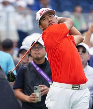 Golf: U.S. Open Hideki Matsuyama of Japan plays during a practice round for the U.S. Open golf tournament at Oakmont Country Club in Oakmont, Pennsylvania, on June 10, 2025.  A14AA0004648890P