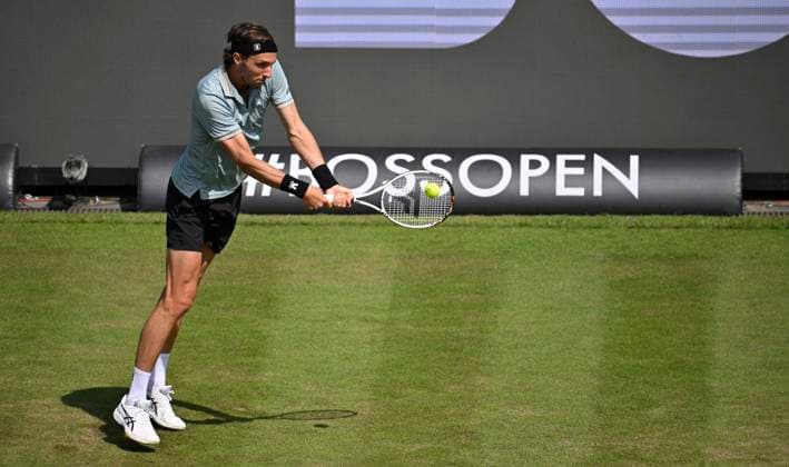 Arthur Rinderknech FRA Action Tennis Men BOSS Open ATP 250 Stuttgart 2025 Weissenhof BOSS Open ATP 250 Stuttgart 2025