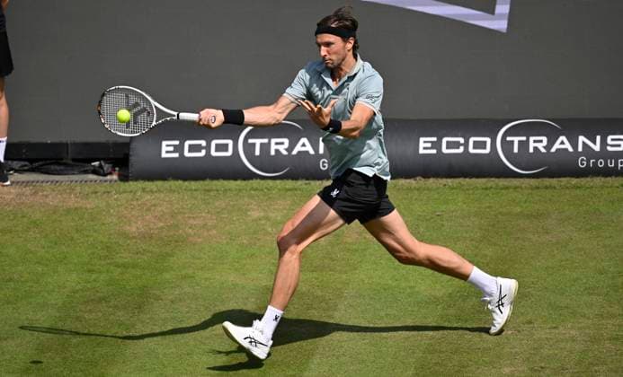 Arthur Rinderknech FRA Action Tennis Men BOSS Open ATP 250 Stuttgart 2025 Weissenhof BOSS Open ATP 250 Stuttgart 2025